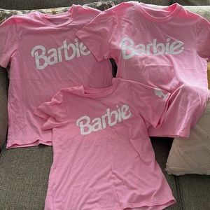 3 Barbie adult t-shirts
